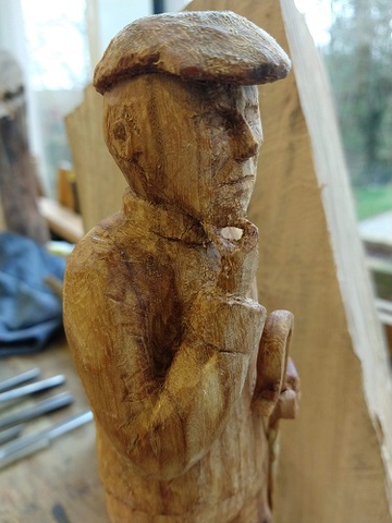 Christian festival wood carving group